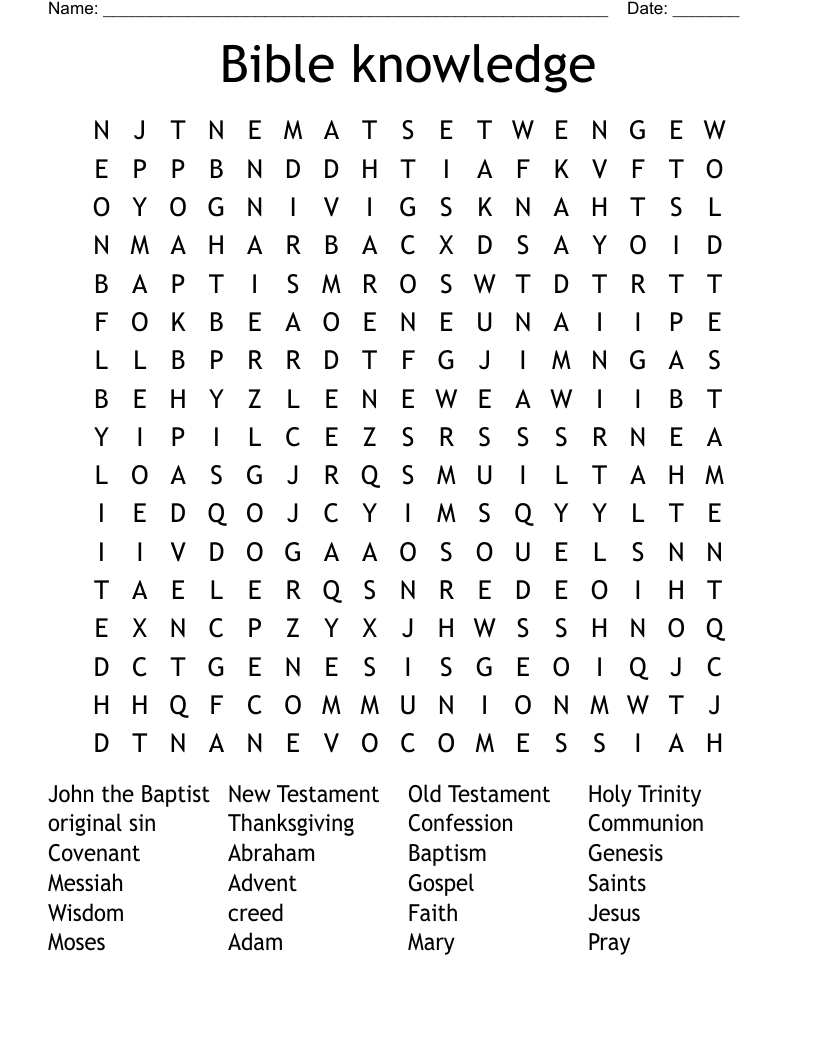 Bible knowledge Word Search