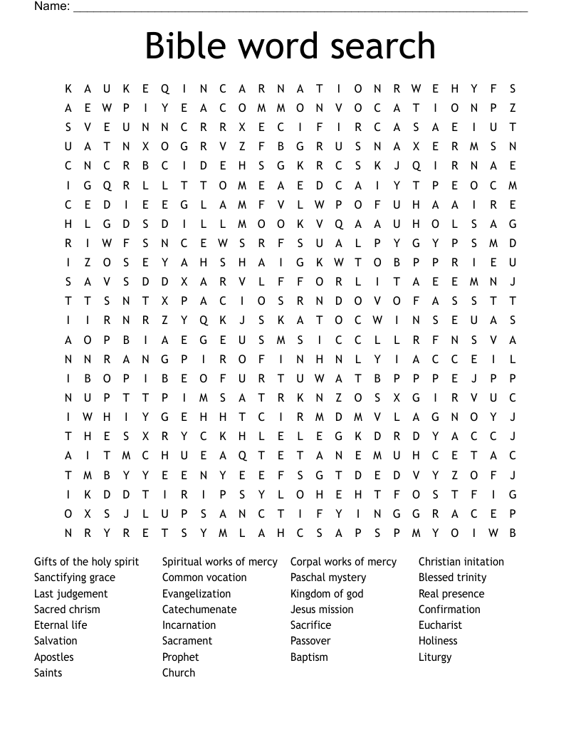 Bible word search