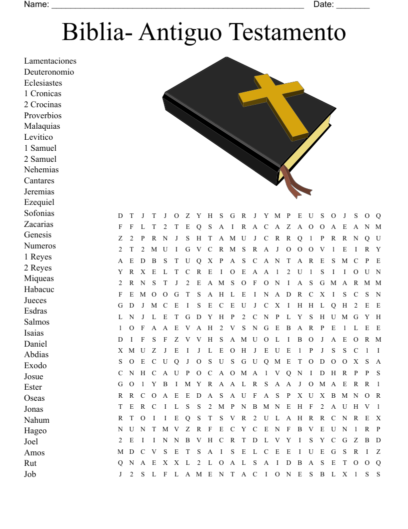 Biblia- Antiguo Testamento Word Search
