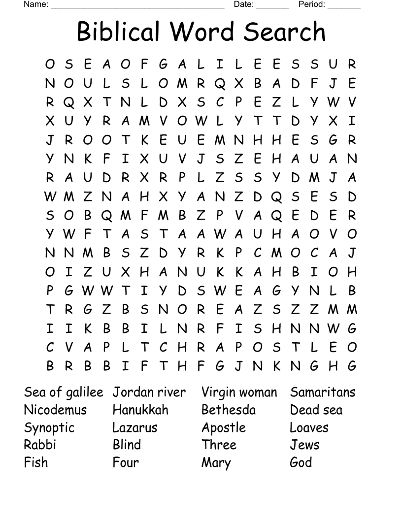Biblical Word Search