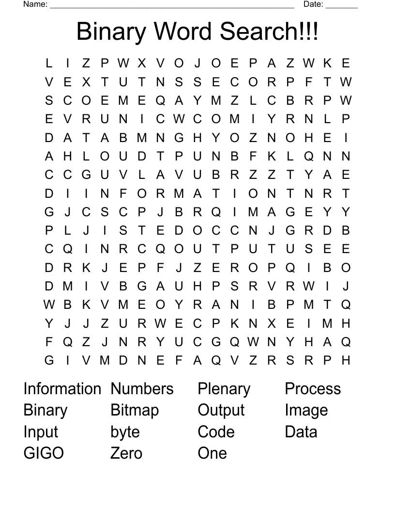 Binary Word Search!!!