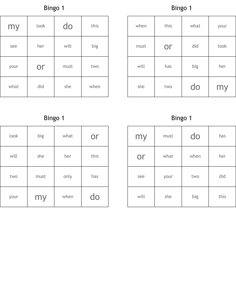Bingo 1
