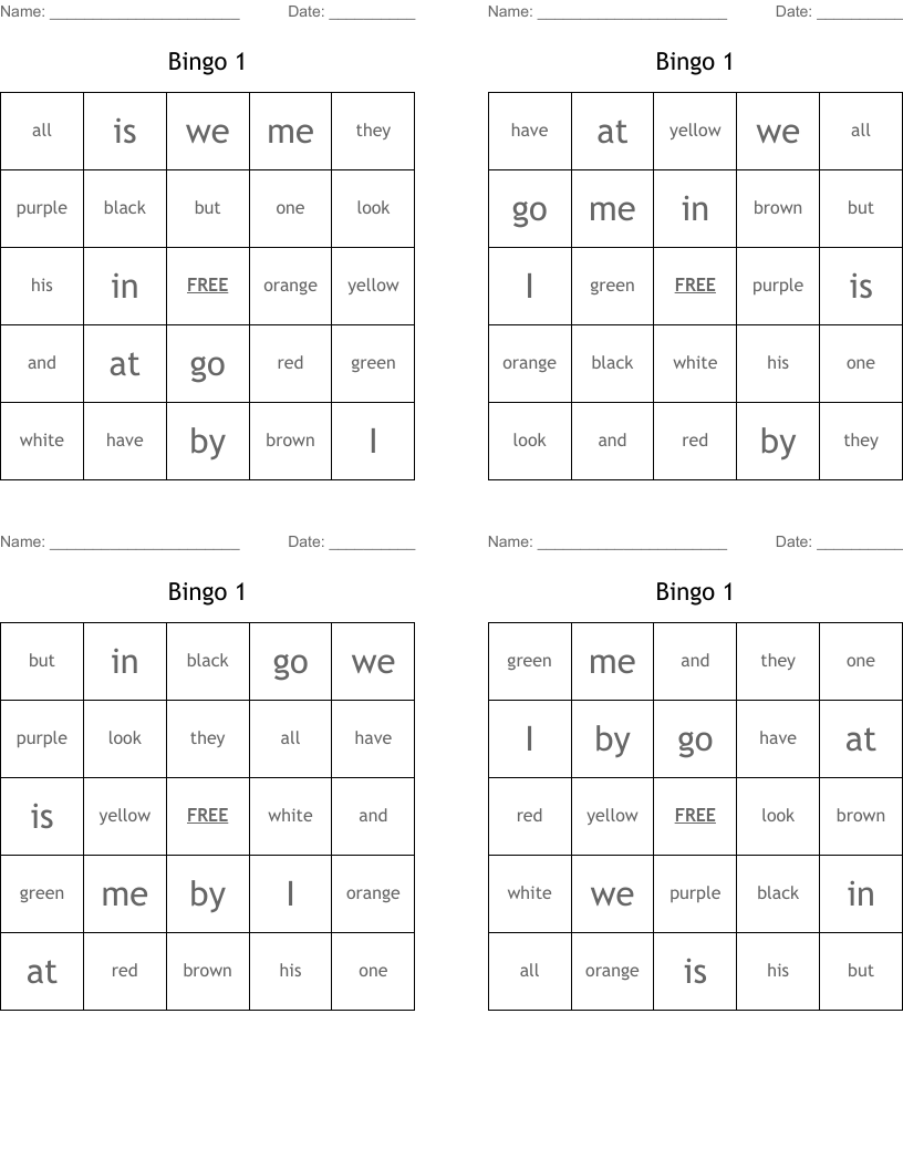 Bingo 1