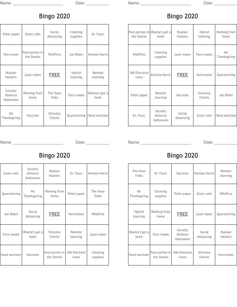 Bingo 2020
