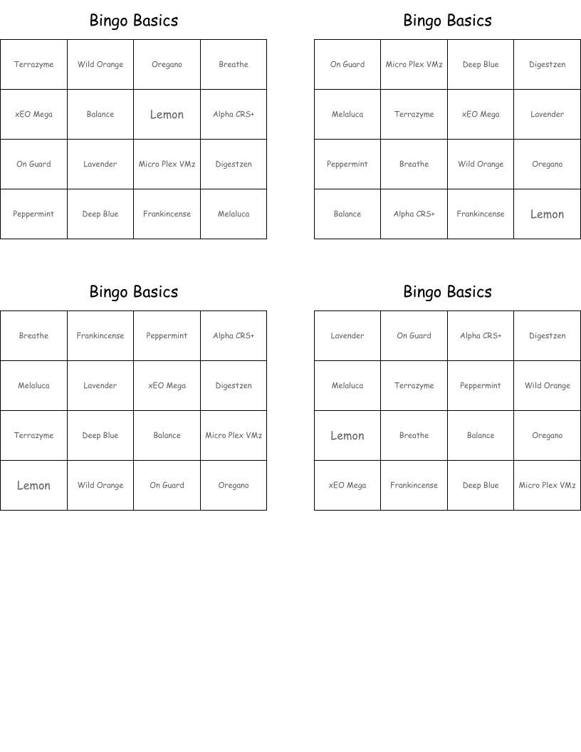 Bingo Basics