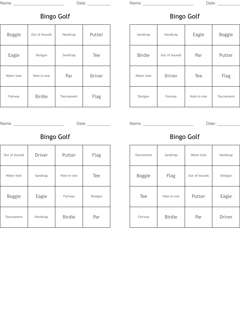 Bingo Golf