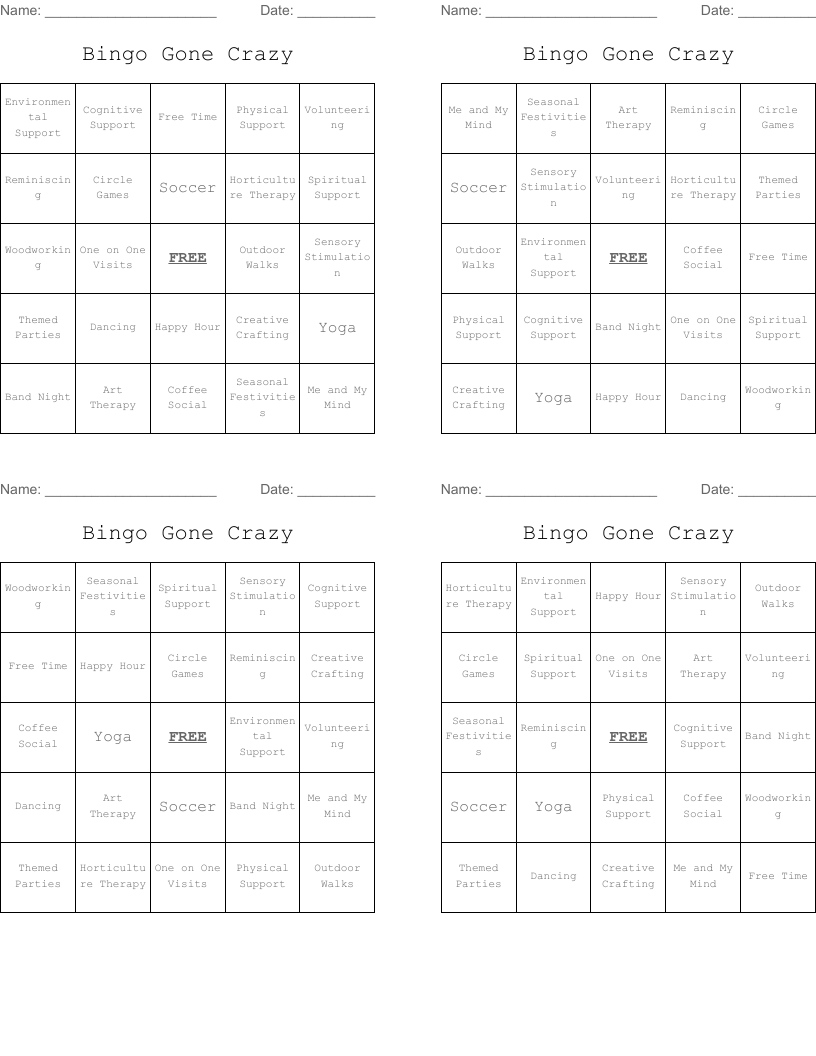 Bingo Gone Crazy