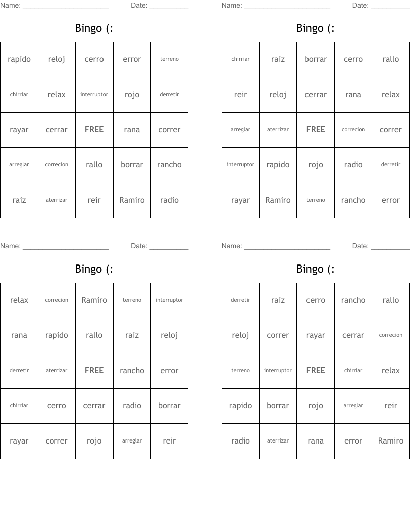 Bingo (: