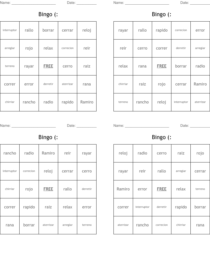 Bingo (:
