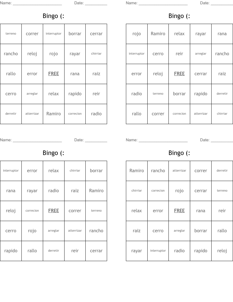 Bingo (: