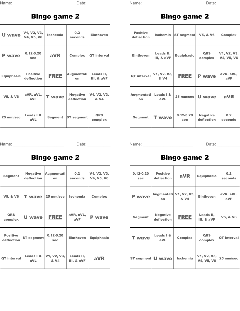 Bingo game 2
