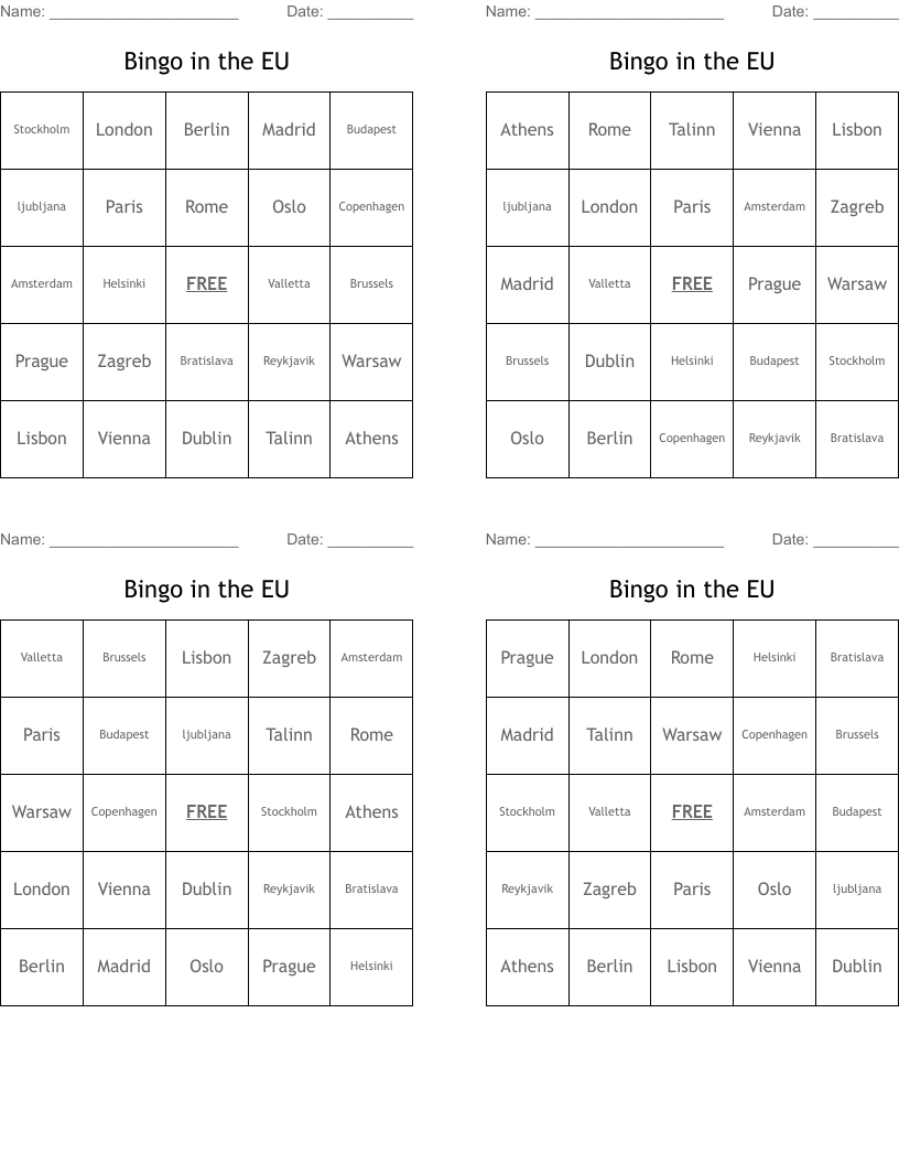 Bingo in the EU