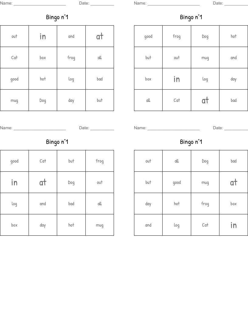 Bingo n°1