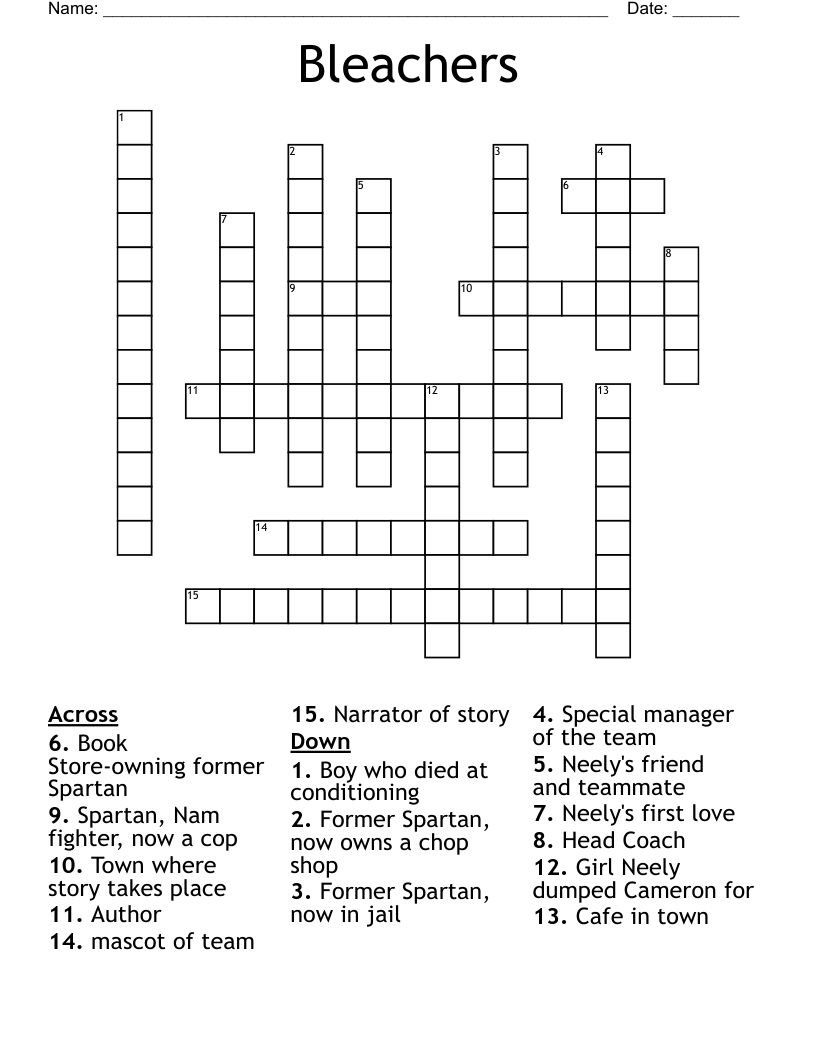 Bleachers Crossword