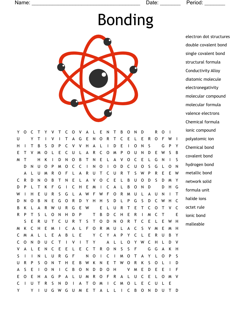 Bonding Word Search
