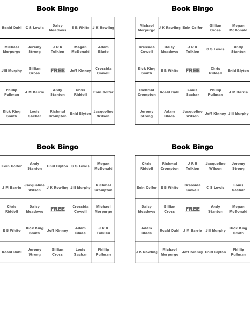 Book Bingo