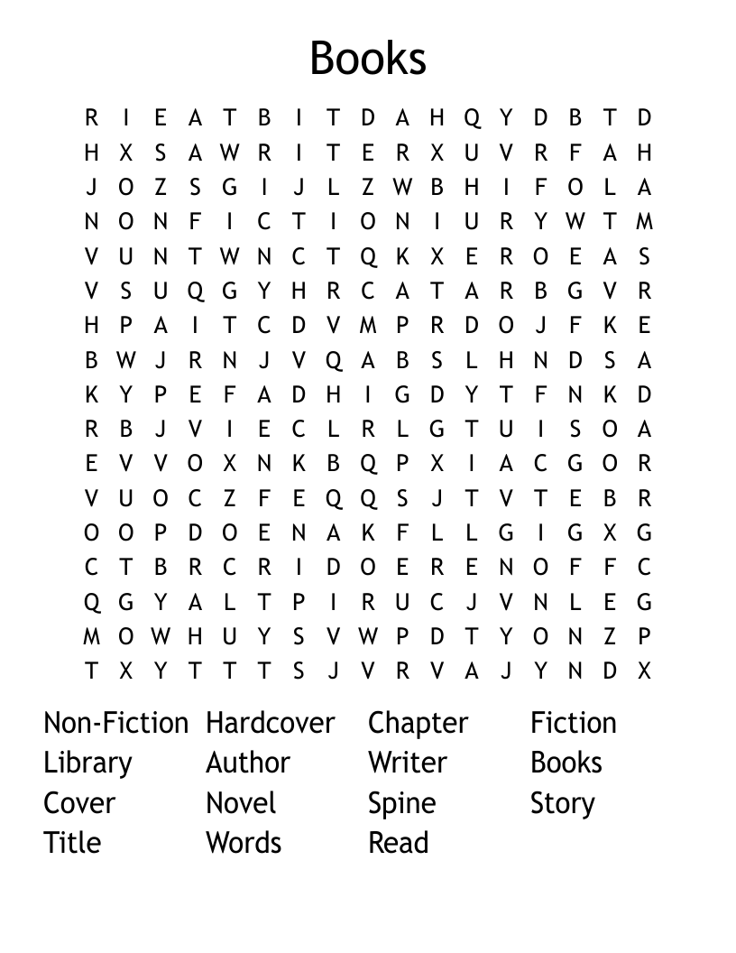 Books  Word Search