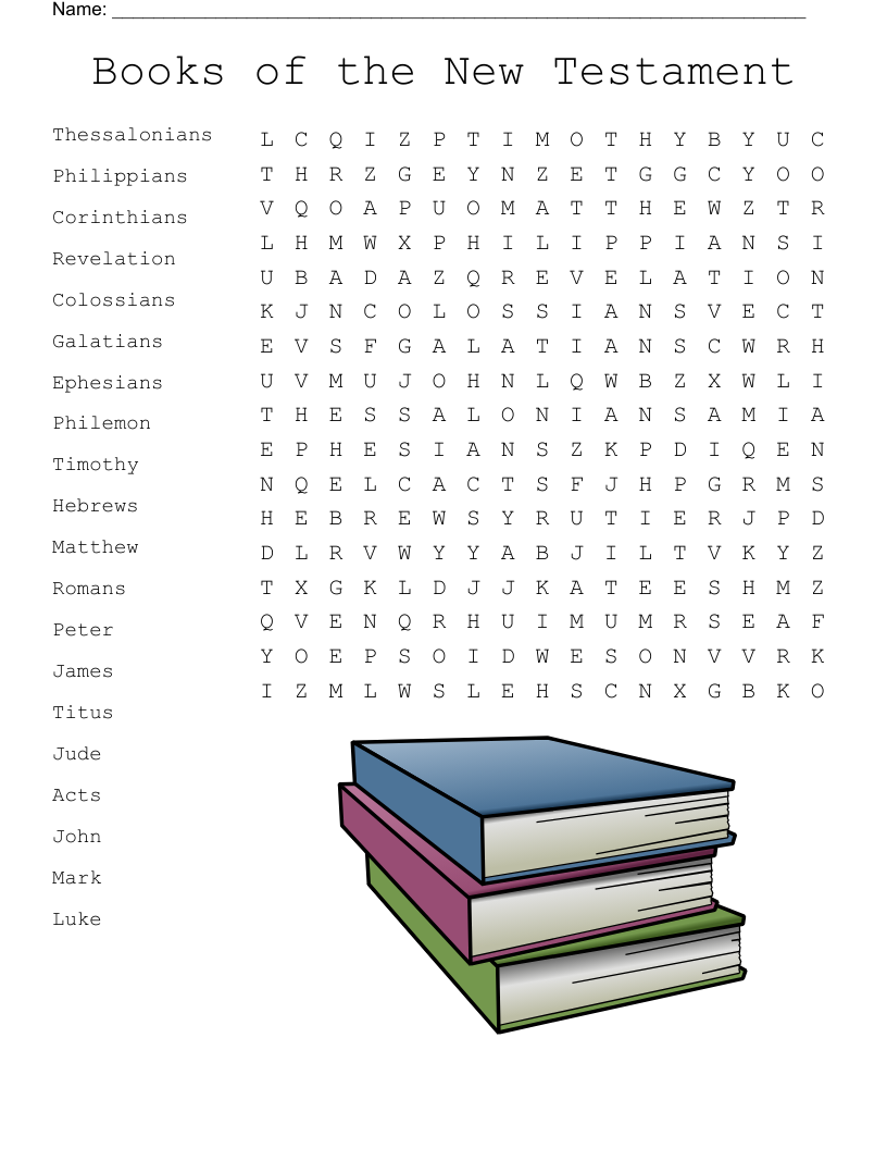 Books of the New Testament Word Search