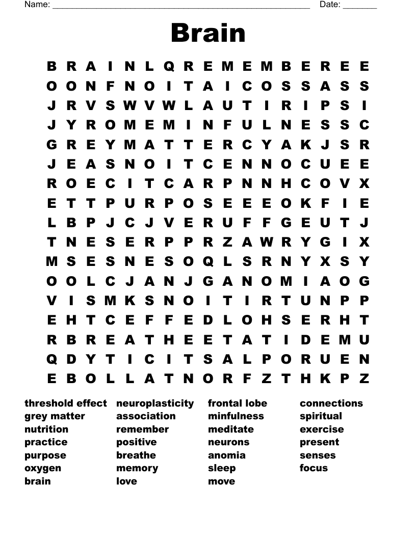 Brain Word Search