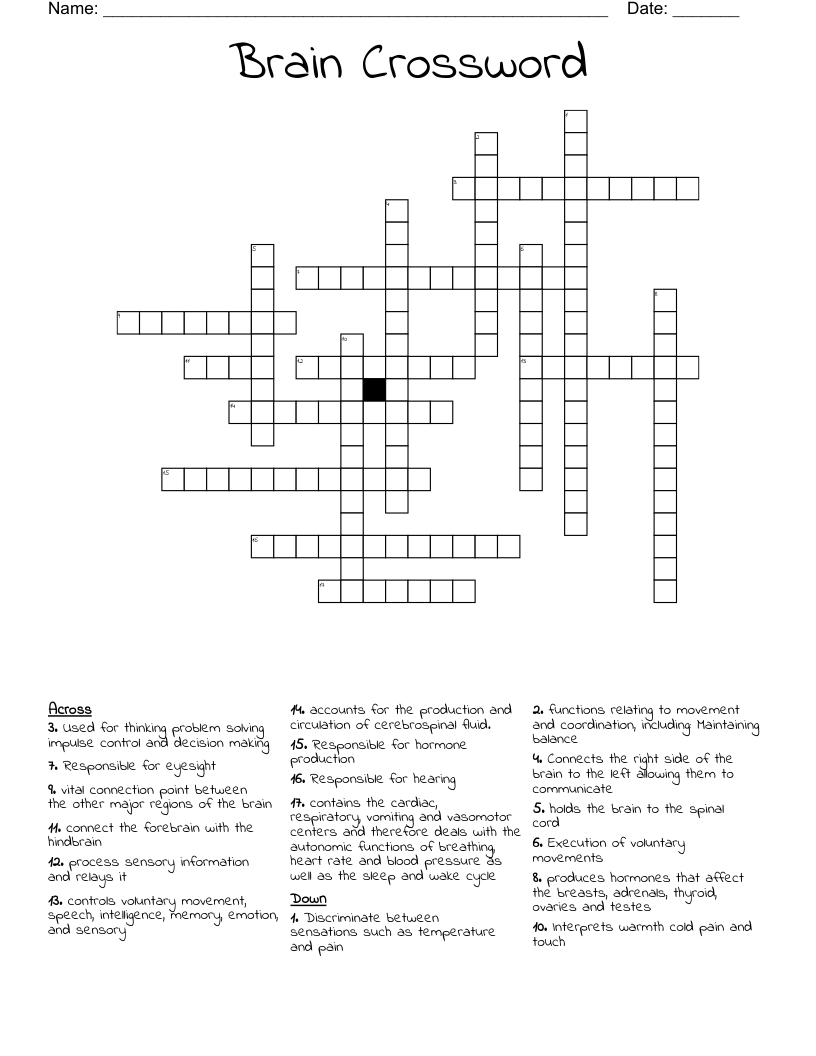 Brain Crossword