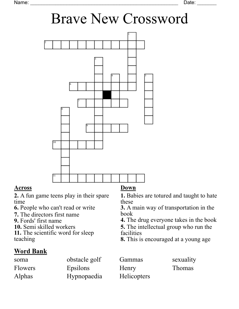 Brave New Crossword