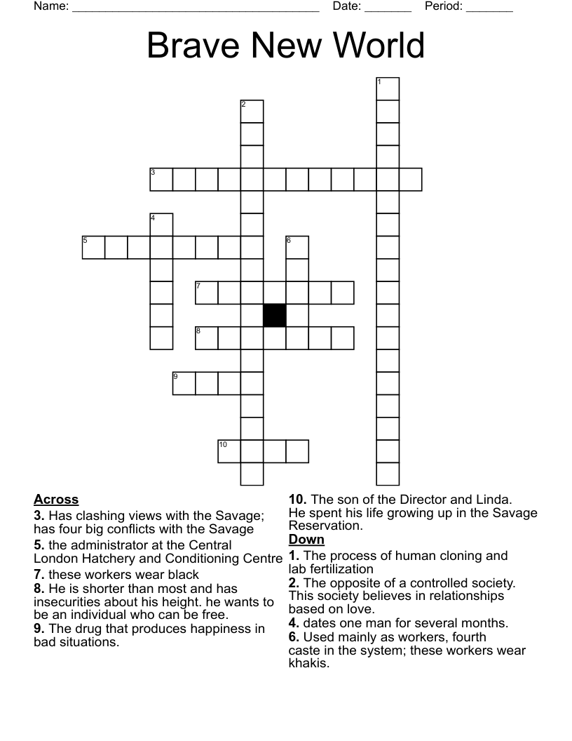 Brave New World Crossword