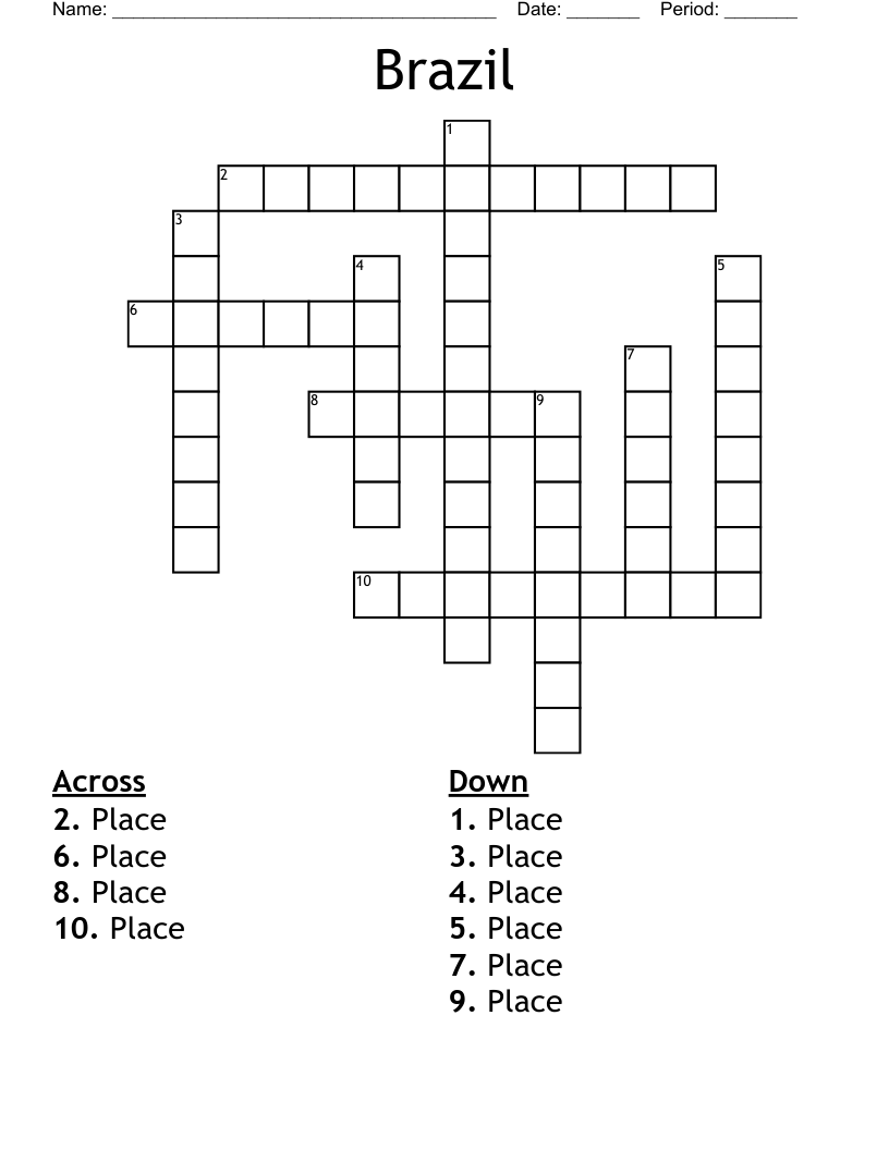 Brazil Crossword