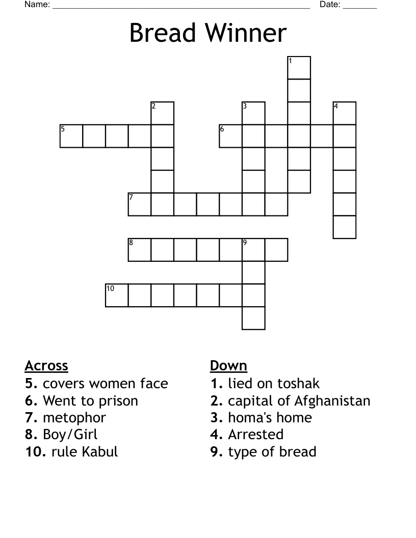 Bread Winner Crossword