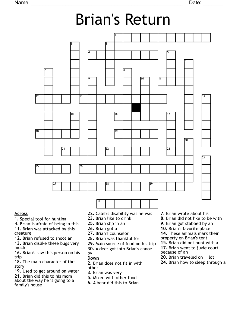 Brian's Return Crossword