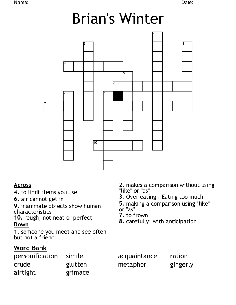 Brian's Winter Crossword