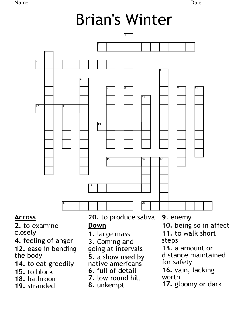 Brian's Winter Crossword
