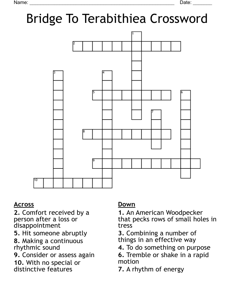 Bridge To  Terabithiea Crossword