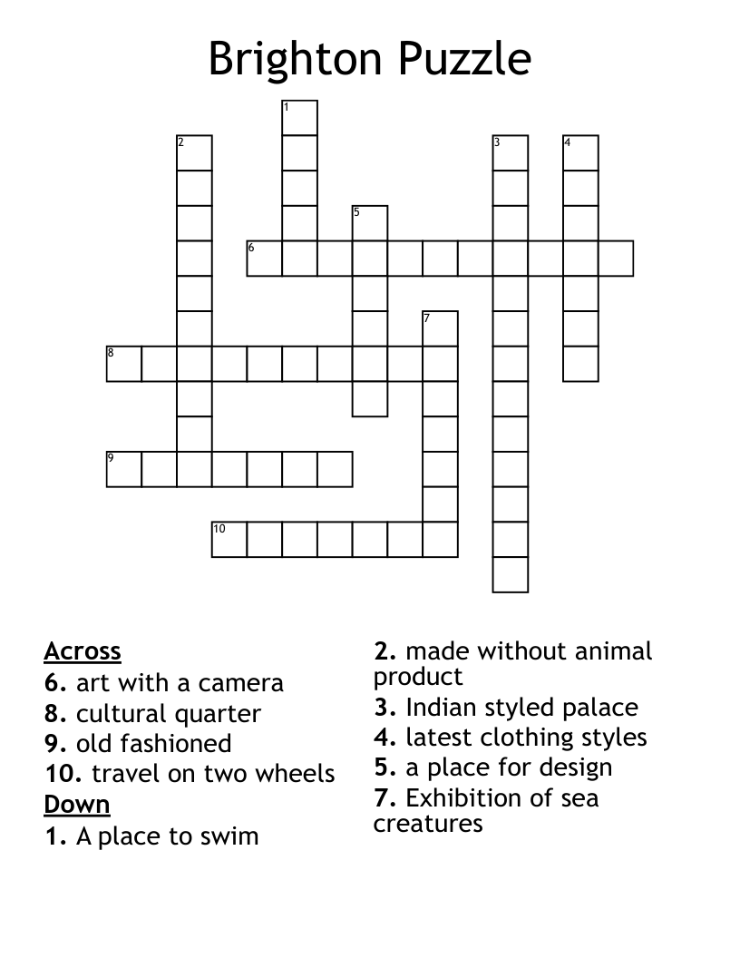 Brighton Puzzle Crossword