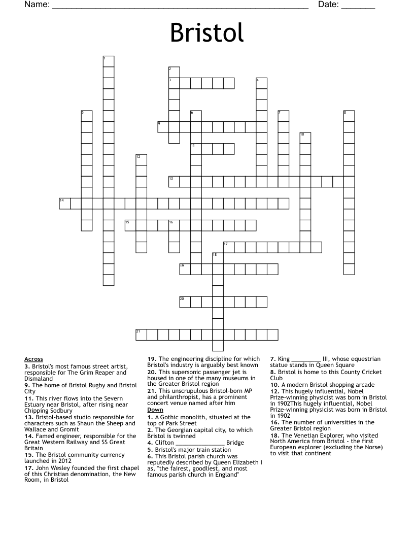Bristol Crossword