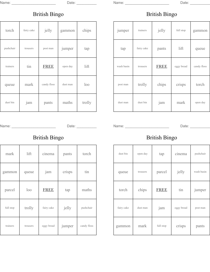 British Bingo