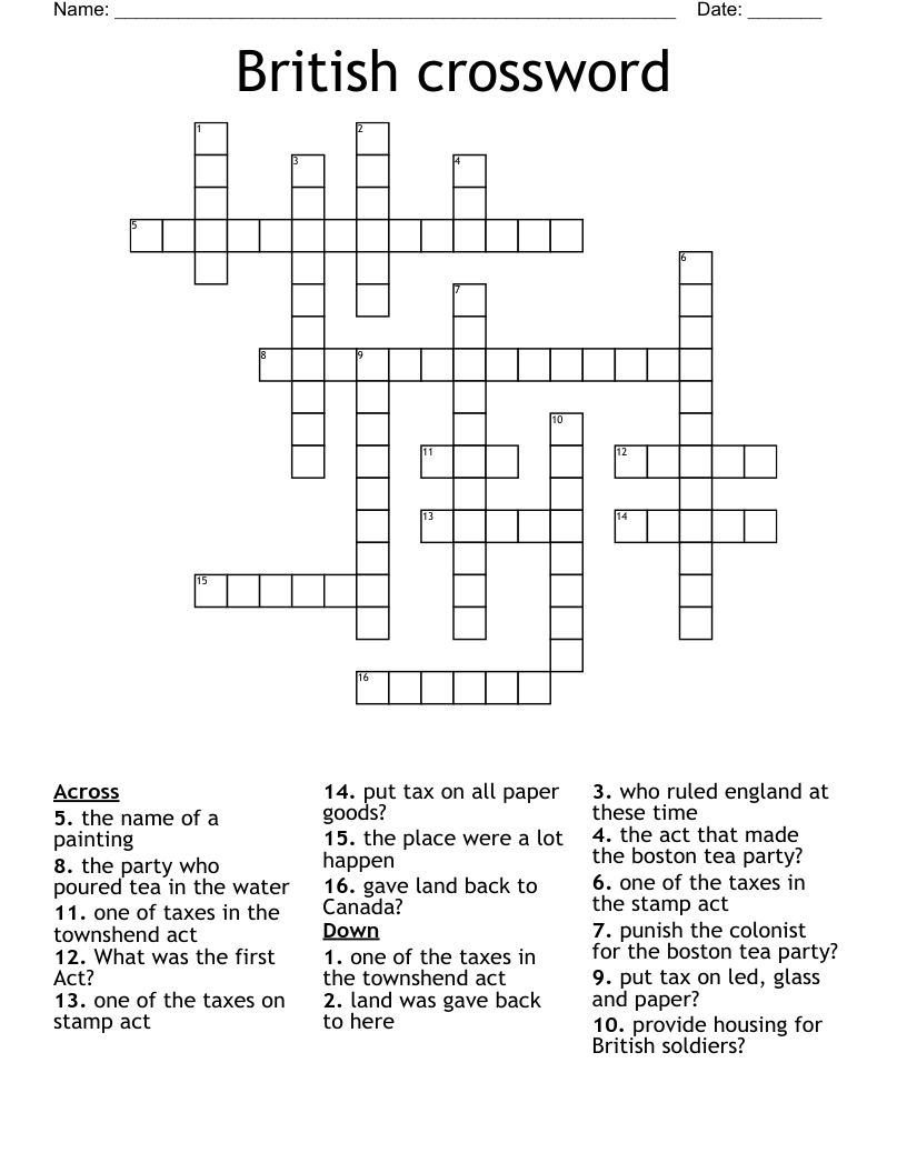British crossword
