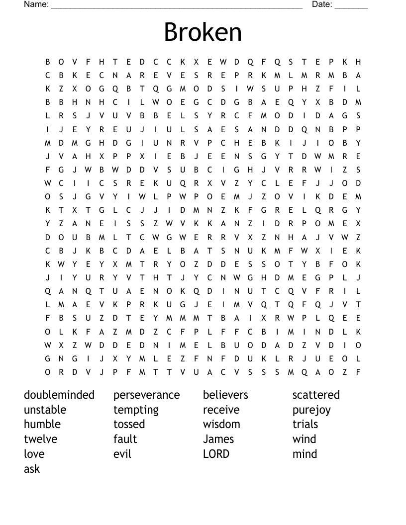 Broken Word Search