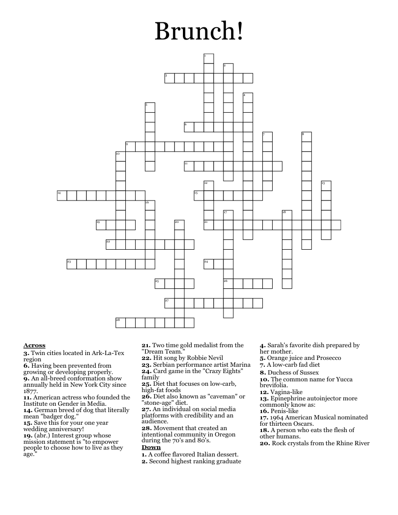 Brunch! Crossword