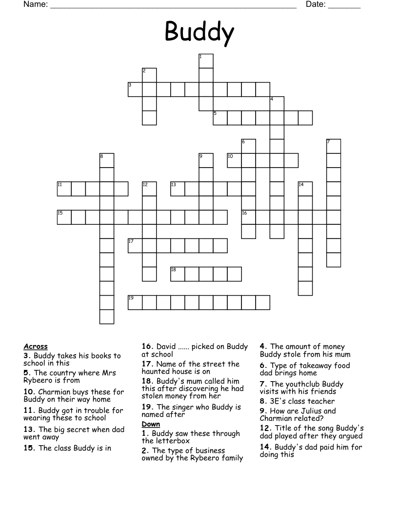 Buddy Crossword