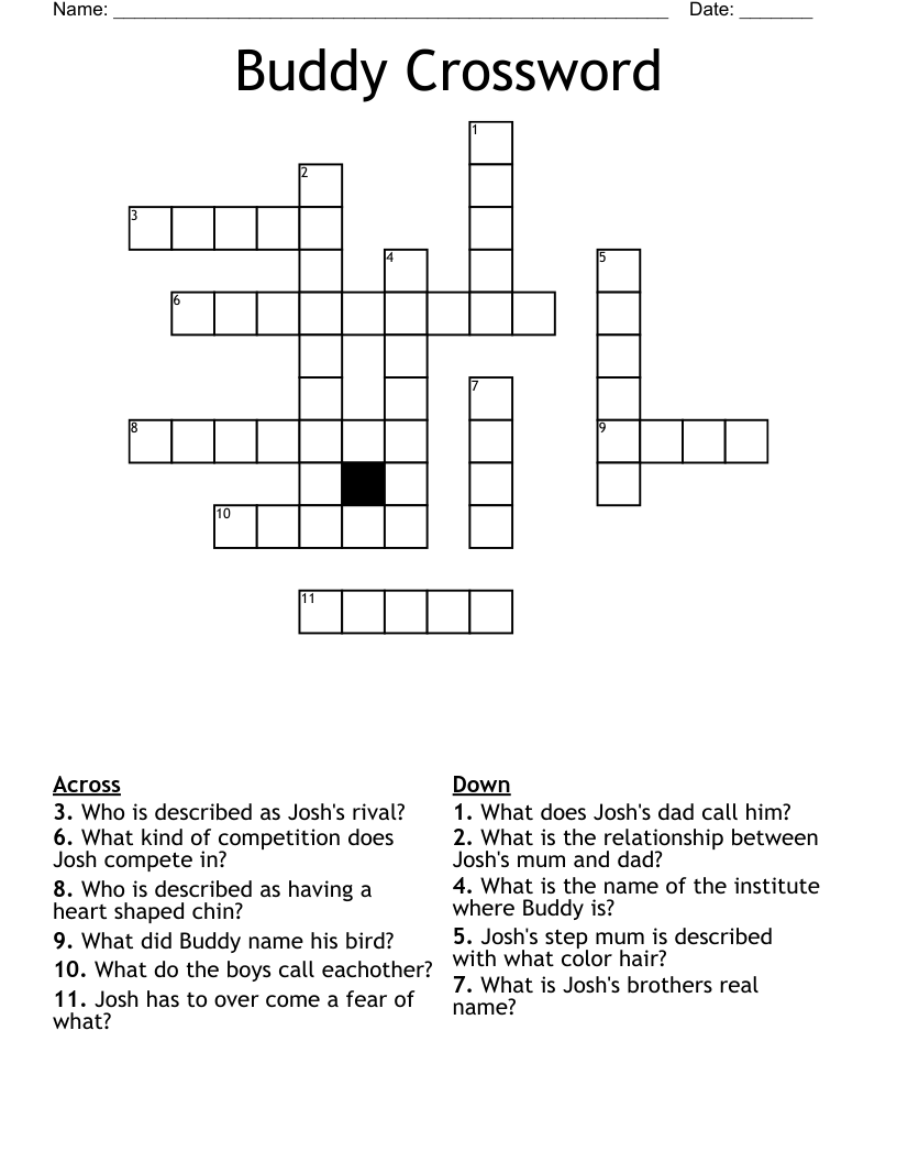 Buddy Crossword