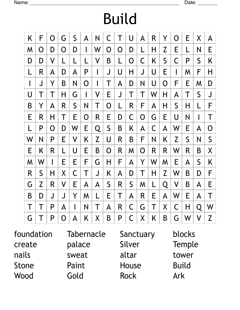 Build Word Search