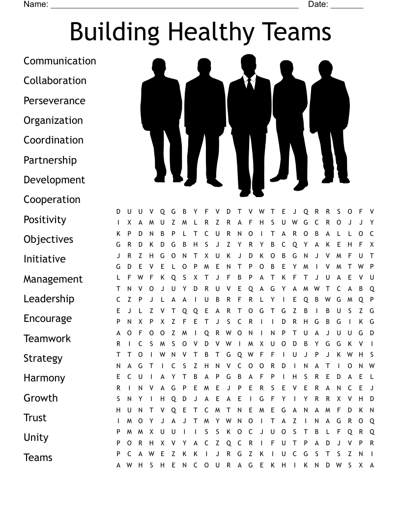 Building Healthy Teams Word Search