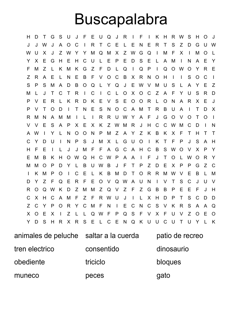 Buscapalabra Word Search