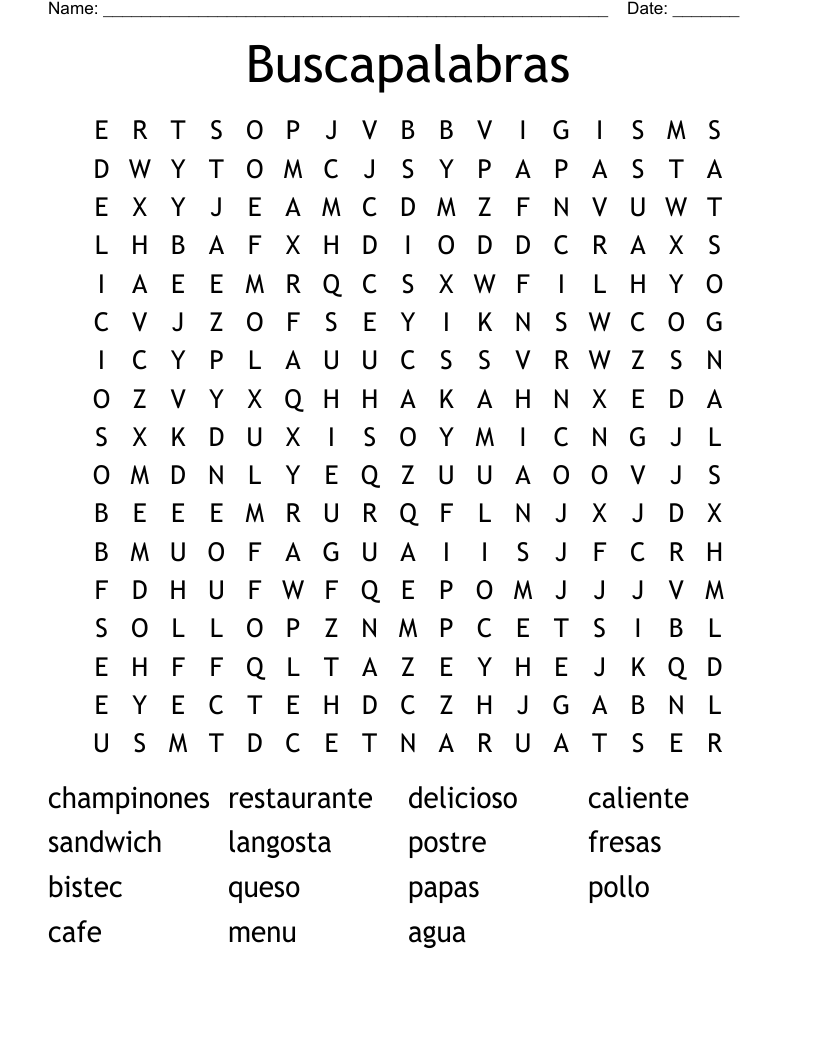 Buscapalabras Word Search