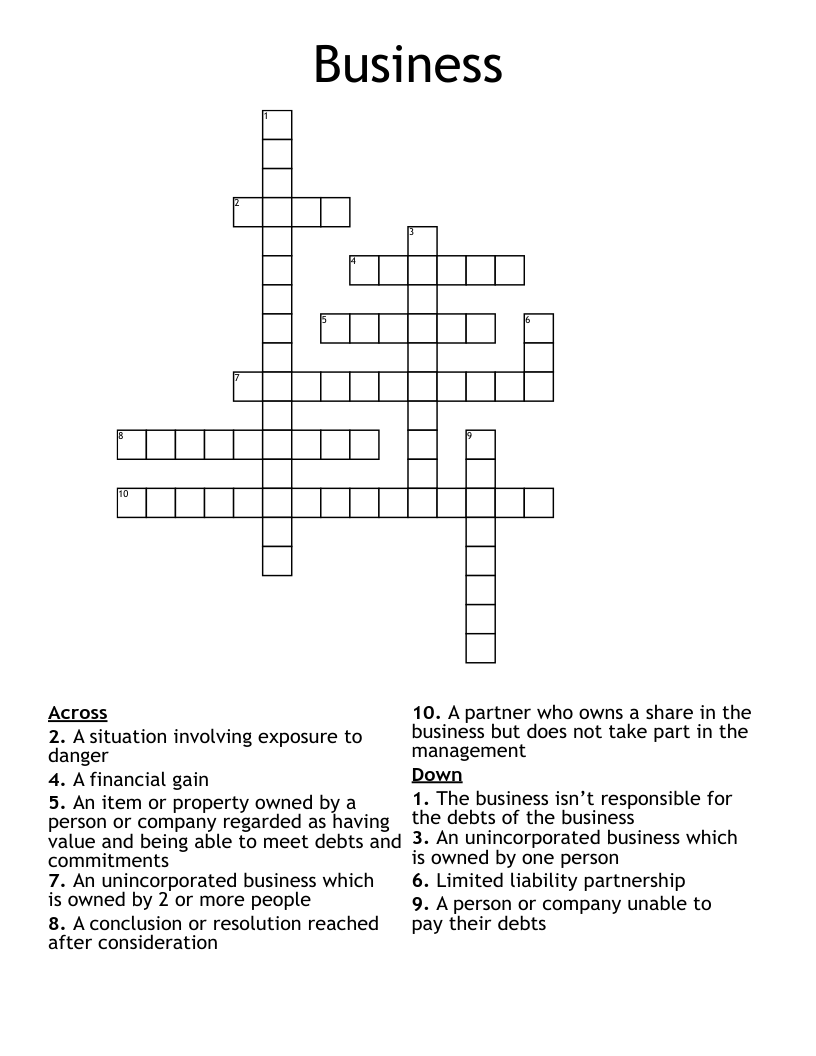 Business Crossword