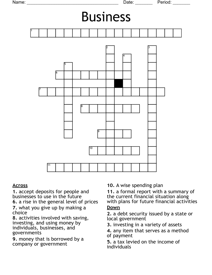 Business Crossword