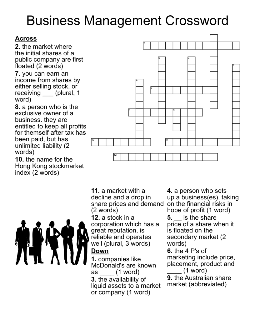 Business Management Crossword