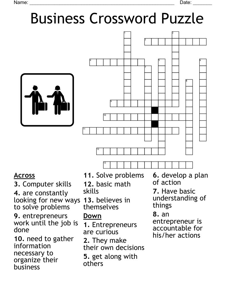 Business Crossword Puzzle