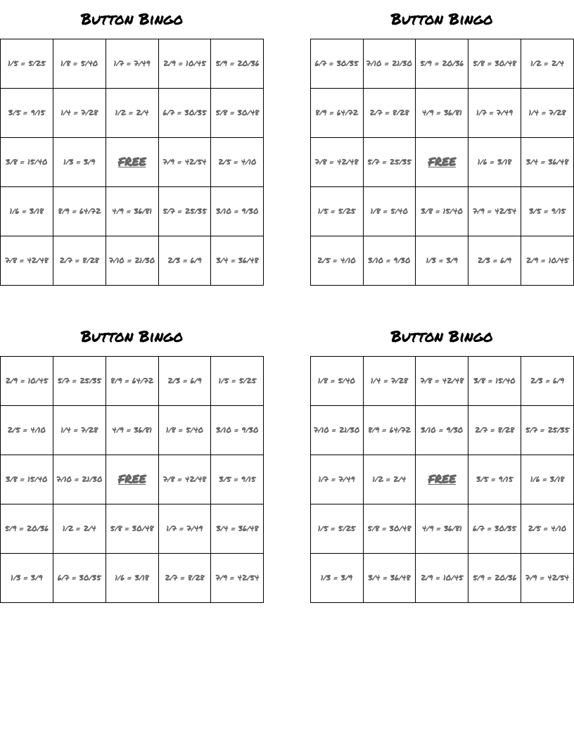 Button Bingo
