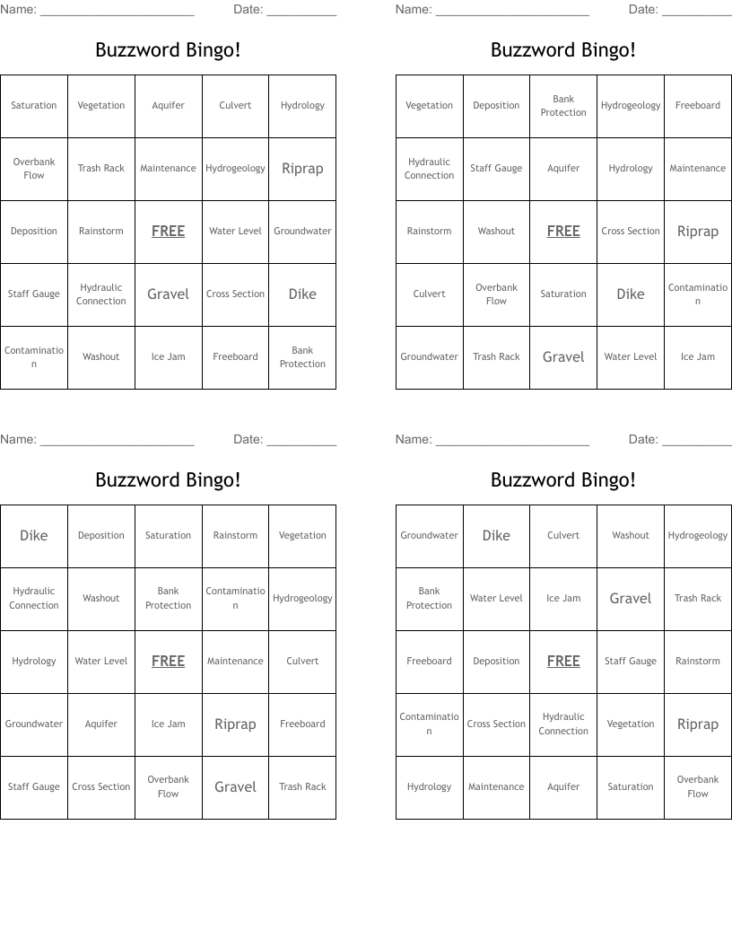 Buzzword Bingo!